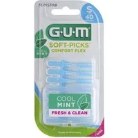 GUM Interdentalbürsten GUM SOFT-PICKS Comfort Flex small mint 40 Stück