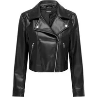 ONLY Lederimitatjacke ONLAVELYN FAUX LEATHER BIKER OTW ZL mit Biker-Style Details