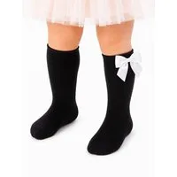 La Bortini Kniestrümpfe Kniestrümpfe in Schwarz Weiß für Baby und Kinder Strümpfe festlich
