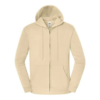 Fruit of the Loom - "Iconic Premium" Hoodie mit durchgehendem Reißverschluss für Herren (Wüstensand)