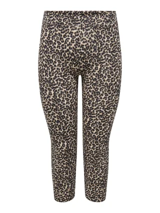 ONLY CARMAKOMA - CARTIME CALF AOP LEGGINGS NOOS Black - Gr. - 48