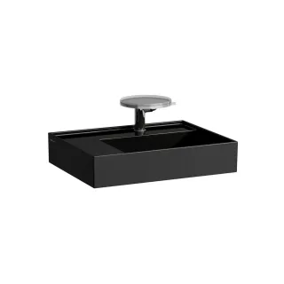 LAUFEN Waschtisch Kartell · LAUFEN 600x460, 1 Hahnloch mittig, schwarz glänzend, 81033.5, 810335020 H8103350201111