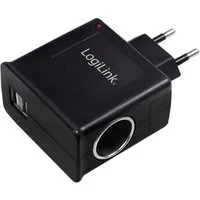LogiLink Power Adapter USB Ladegerät 12 W USB, Zigarettenanzünder-Buchse USB-Ladegerät