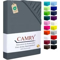 Camry Spannbettlaken CLASSIC Jersey 100% Baumwolle Spannbetttuch atmungsaktiv Gummizug, Jersey Baumwolle, Gummizug: rundum, 100% Baumwolle, alle Matratzenhöhen, atmungsaktiv, pflegeleicht