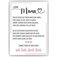 Tigerlino Poster Mama Geschenk Muttertag Geburtstag Mama Spruch Mutter Kunstdruck, DIN A4