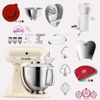 KitchenAid Artisan 4,8 Liter KSM185 Spar-Set mit Sieb mit digitaler...