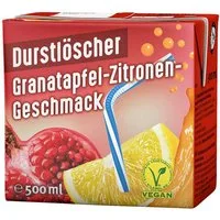 DURSTLOESCHER Softgetränk, Durstlöscher Granatapfel Zitrone die fruchtige Erfrischung 500ml