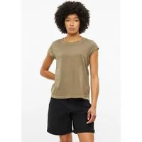 s.Oliver Kurzarmshirt T-Shirt Baumwollshirt mit Rundhalsauschnitt und Garment Dye