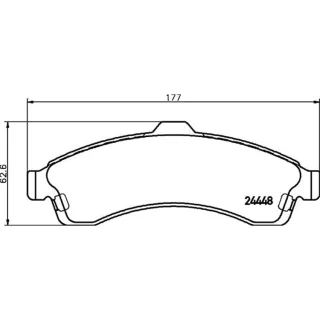 Hella Bremsbel?ge vorne Chevrolet Trailblazer Isuzu Ascender Saab 9-7x