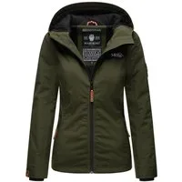 Marikoo Outdoorjacke Brombeere sportliche Übergangsjacke mit Kapuze