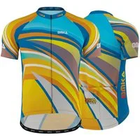 OMKA Radtrikot ME-3015 Tropical Herren Racing Performance Radtrikot mit Sublimationsdruck