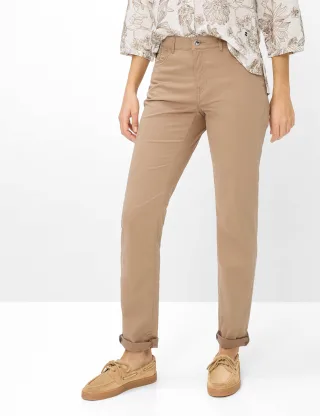 Brax Damen Five-Pocket-Hose Style CAROLA LIGHT MOCHA, braun, Gr. 48