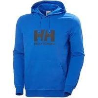 Helly Hansen Kapuzenpullover Logo Hoodie (Bio-Baumwolle) kobaltblau Herren