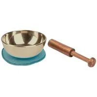 Moses. Verlag Klangschalen Mini-Klangschale mit Klöppel & Kissen für Meditation & Achtsamkeit