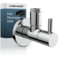 Kirchhoff Eckventil DESIGN, max. 16 bar, Schnellverschluss, Eckregulierventil Kalt- und Warmwasserleitung