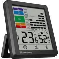 BRESSER Raumluft-Qualitätssensor BRESSER Thermo-Hygrometer mit Schimmelalarm