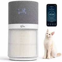 Catac Luftreiniger Pet Air, für 70 m² Räume, Sechsstufiges medizinisches Filtersystem