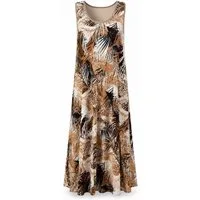 ITALY VIBES Sommerkleid - leichtes Viskosekleid Ärmellos mit A-Linie - Damen Kleid ONE SIZE- passend für Größen von M-XL