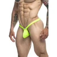 Justin + Simon String Herren String-Tanga - gelb (1-St) verfügt über eine unterstützende Vordertasche