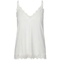 rosemunde Spaghettitop Billie Strap Top Vintage-Spitzenbesatz an Ausschnitt und Saum, feminin