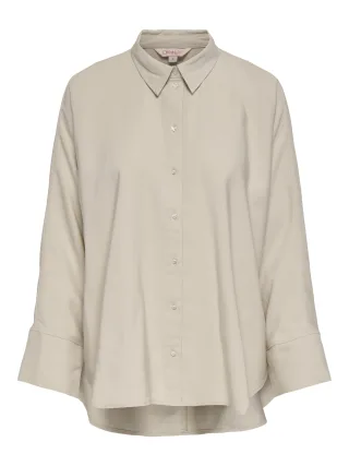 ONLY - ONLARIS GRACE LIFE SHIRT EX WVN Pumice Stone - Gr. - M