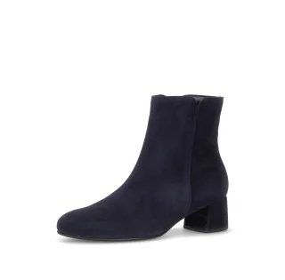 pius gabor - elegante Stiefeletten Rauleder blau blau - Gr. - 5 UK
