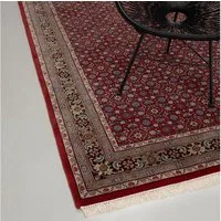 RUG N' ROLL Orientteppich Indo Herati, klassisch, strapazierfähig, pflegeleicht, Rechteckig, handgeknüpft