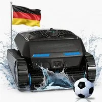 AIRROBO Poolroboter CP400lite für Boden & Wand & Wasserlinie,10400mAh,bis 3.229 ft², (4 Motoren (2 Antriebs- + 2 Pumpen), Geeignet für die meisten Schwimmbäder), groBer 4L Filterkorb, 150 Min Laufzeit, Zwei Jahre Garantie