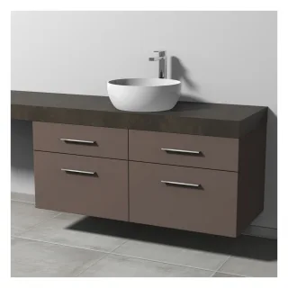 Sanipa Waschtischunterbau mit Auszügen 2morrow (G3418) 510x1200x520 Taupe-Matt, G34181T G34181T