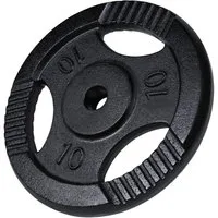GORILLA SPORTS Hantelscheibe Hantelscheibe Guss Gripper 0,5-20 KG, 10 kg, (1-tlg)