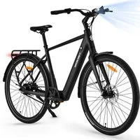 VECOCRAFT E-Bike Cityrad Pedelec Drehmomentsensor 36V 10.4AH Elektrofahrrad 45Nm LUNA NEO, 45Nm Heckmotor, 374,4 Wh, (hydraulische Scheibenbremsen, Gates Riemenantrieb, LCD-Display), E-Rennrad,Pedelec, ebike für Damen und Herren
