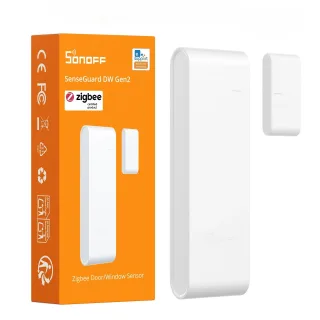 SONOFF SNZB-04PR2 SenseGuard DW Gen2 Zigbee3.0 Door/Window Sensor Active Security with Tamper Alerts Matter Bridge Via A