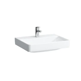 LAUFEN Waschtisch LAUFEN Pro S, 600x465, ohne Hahnloch, mit Überlauf, weiß mit LCC, 81096.3, 8109634 H8109634001091