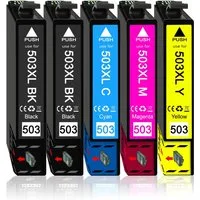 Druckerparadies 5er Pack Druckerpatronen 503 503XL kompatibel mit Epson XP-5200 Tintenpatrone (5-tlg)