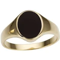 Firetti Goldring Schmuck Geschenk Gold 333 Damenring Goldring Edelstein Farbstein Onyx, mit Onyx