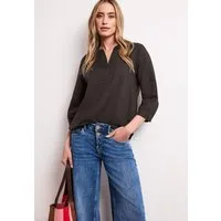 STREET ONE Klassische Bluse aus Leinenmix