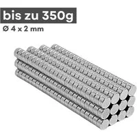 MaajeeKuto Magnet Neodym Magnet 4x2 mm N42 Scheibenmagnet 350g Mini Stark (20-St)