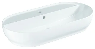 GROHE Aufsatzwaschtisch Essence 103571, 800x400mm 1 Hahnloch Überlauf alpinweiß, 103571SH00 103571SH00