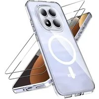 SmartUP Smartphone-Hülle + 2X Schutzglas für Xiaomi Redmi Note 15 5G / 4G MagSafe Case Full 9H 6,67 Zoll, MagSafe-Technologie