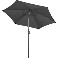 Sekey Sonnenschirm ∅ 220/270/350 cm Gartenschirm mit Kurbel Marktschirm Neigbar, LxB: 270,00x271,00 cm, Sonnenschutz UV50+, Windfest und Stabil, 100% Wasserfest