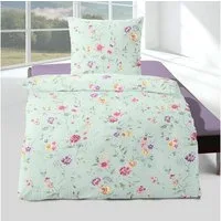 TRAUMSCHLAF Bettwäsche Wildblumen, Seersucker, 2 teilig, bügelfreie Seersucker Qualität