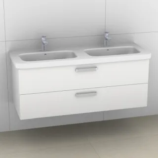 Artiqua 411 Waschtischunterschrank für DuraStyle 233813 Weiß Hochglanz, 411-WU2L-D48-7016-68 411-WU2L-D48-7016-68