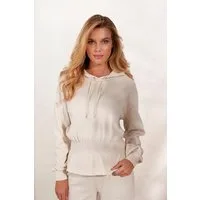 LASCANA Hoodie mit elastischer Raffung in der Taille, Loungewear