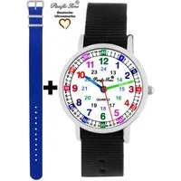 Pacific Time Quarzuhr Set Kinder Armbanduhr Lernuhr Wechselarmband, Mix und Match Design - Gratis Versand