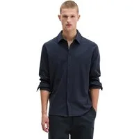 Marc O'Polo Langarm-Poloshirt regular fit aus weichem Bio-Baumwoll-Jersey