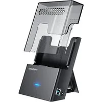GRAUGEAR Festplatten-Dockingstation G-3502-AC, USB 3.0 Docking Station für 3,5” 2,5“ HDD SSD Festplatten Docks