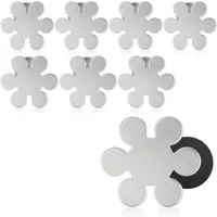 com-four Tischtuchklammern, (8-St), Tischtuchgewichte aus Edelstahl – magnetische Tischtuchklammer