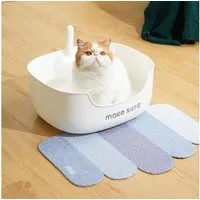 Purpurra Katzentoilette Makesure – LITE Katzentoilette mit Streuschaufel und Vorlege