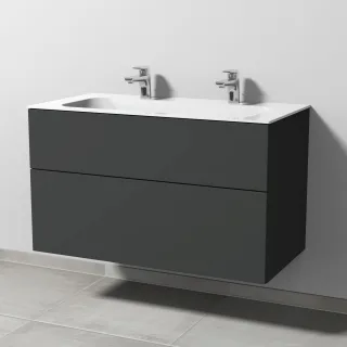 Sanipa 3way Keramik-Set Keramik-Waschtisch und Unterbau (SP403) SP4031B