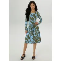 Aniston SELECTED Jerseykleid mit gerafften Taillenbund
